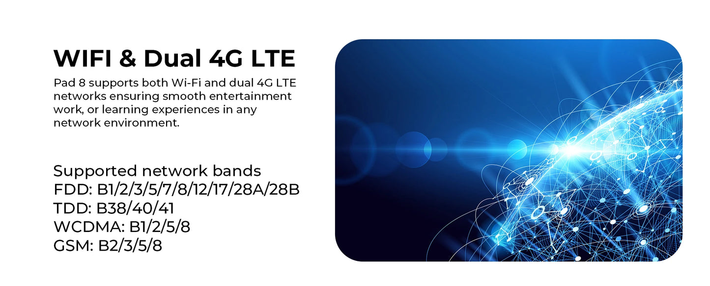 [Clearance Sale] HOTWAV Pad 8 Tablet 10.4'' 2K Large Display 7.7mm Pad 8GB 256GB 7500mAh Massive Battery Android 13 Tablet PC