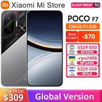 POCO F7 5G Global Version Smartphone Snapdragon® 8s Gen 4 6500mAh Battery 6.83" 1.5K AMOLED 50MP Camera OIS NFC 90W HypeCharge