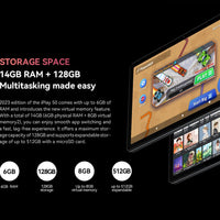 Alldocube iPlay50 2024 10.4 2000*1200 Tablet UNISOC T618 Octa Core Android 14 6GB RAM 128GB ROM Netflix L1 4G Dual SIM Card