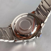 42mm Tandorio Monster Watches 20ATM Waterproof NH35ADiver Automatic Watch Men Sapphire Green Luminous Dial Steel Bracelet