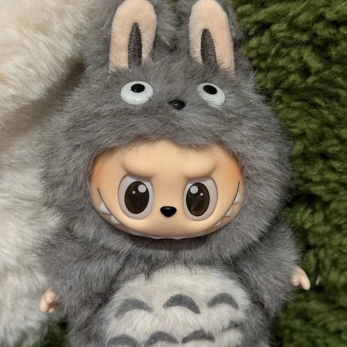 17cm For Labubu Replacement Clothes Plush Cute Totoro Baby Clothes Labubu Doll Pendant Clothes Standing Posture Baby Clothes