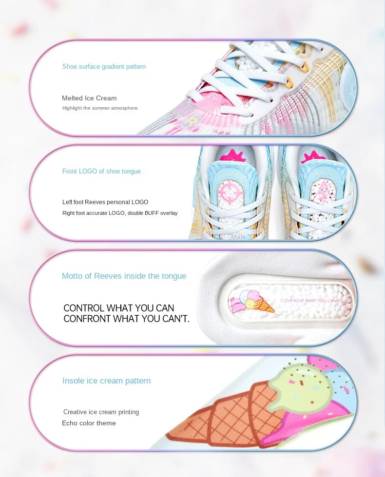 RIGORER AR1 Austin Rivers Basketball Shoes Men Low top Wear-resistant Non-slip Professional Actual Combat Cushion Sport Sneakers