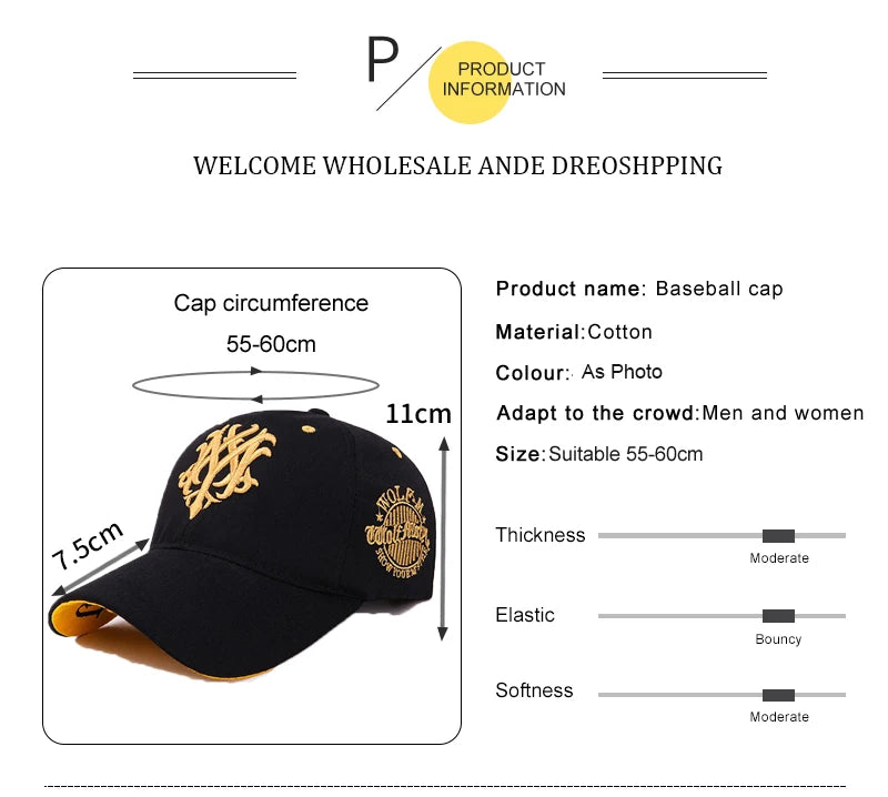 2025 New totem Flame Baseball Cap Men's women's European and American net red Cap Spring and Summer Sun Shading Smbroidered Hat