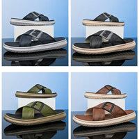 Breathable Summer Flip Flops Men Lightweight Quick Drying Slippers Comfortable Indoor and Outdoor Slides Waterproof Beach Shoes