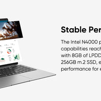 15.6 "Thin & Portable Laptop Computer Intel Celeron N4000 8GB RAM 256GB SSD FHD 1920x1080 16:9 Display For Work And Study