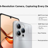 【Brand+】Global Version DOOGEE Note 58 8GB RAM 128GB ROM 6.75" HD+ 90Hz IPS Screen 6250mAh Large battery NFC Android 15