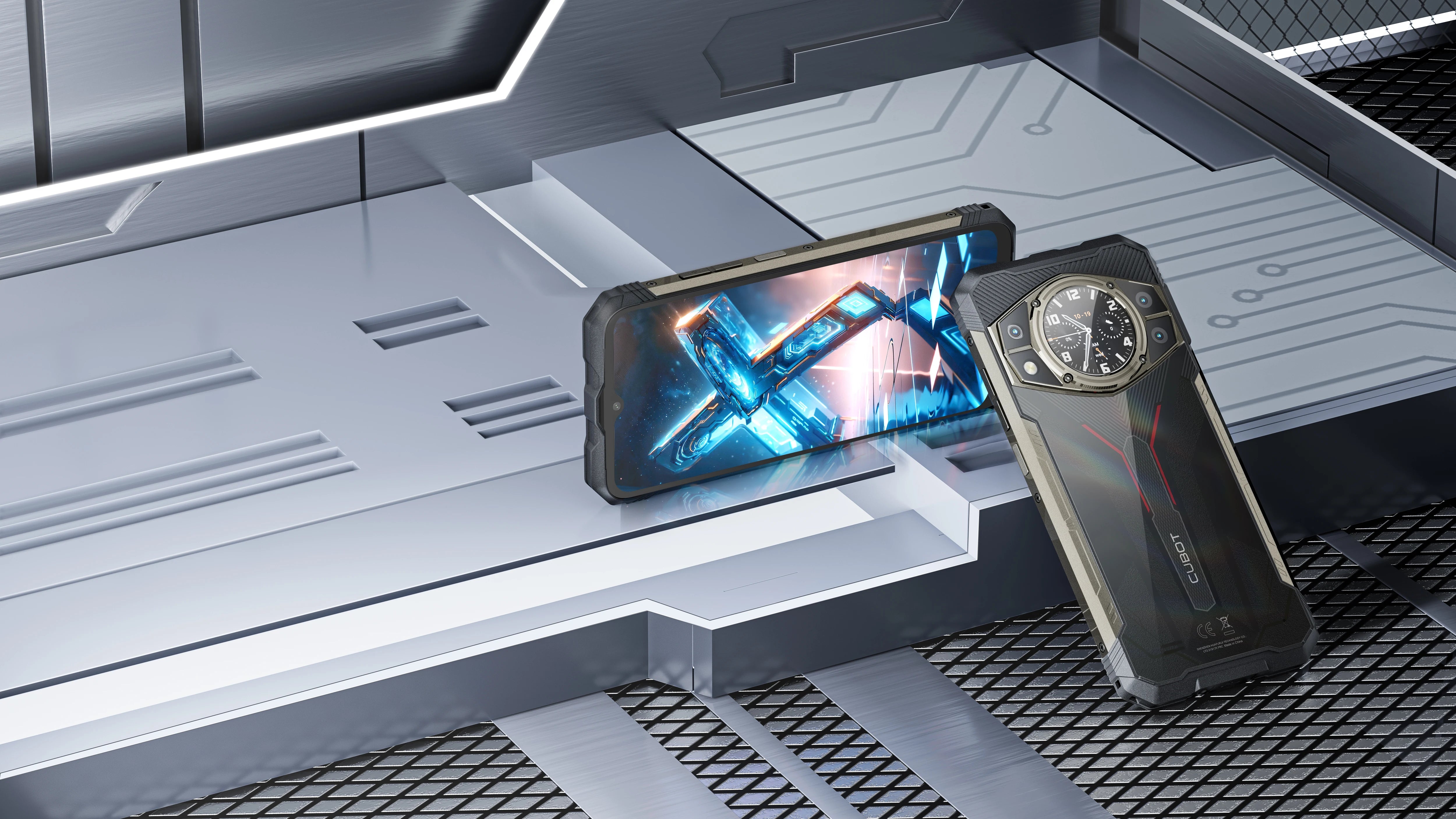 CUBOT KingKong AX Rugged Unlocked-Android14/MTK G99/24G RAM+256G ROM Dual SIM/6.58"&1.32"DualScreen/100MP/IP68 IP69K/33W/GPS/NFC