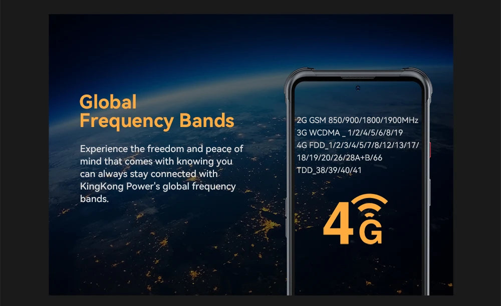 CUBOT Kingkong Power Outdoor Smartphone Android13,16GB+256GB,10600mAh(33W)/6.5”/48MP+20MP Night Vision,IP68/Dual 4G SIM/NFC/GPS