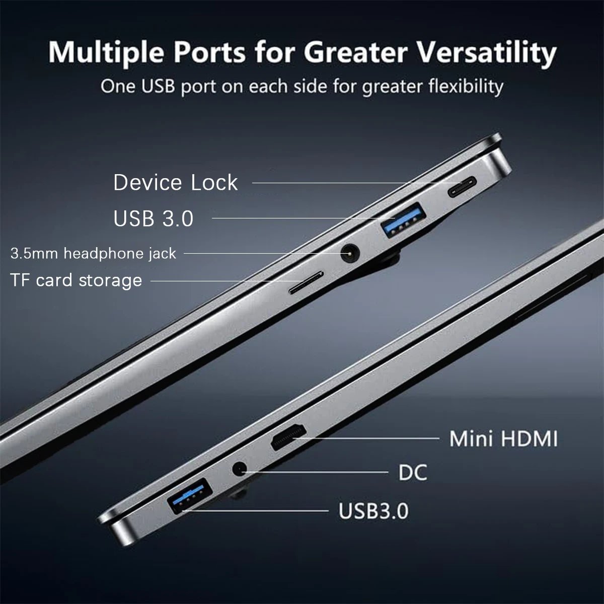 ACEKAMAS 15.6" Portable Laptop Computer Intel Core i7 6500U i3 6100U Windows 11 Pro 16GB DDR4 1TB SSD Notebook PC Gaming Laptops