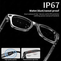 AI Smart Glasses with 8MP Camera Video Recording 100+ Languages Translation Sunglasses Bluetooth Call Music Play Men Women 2025