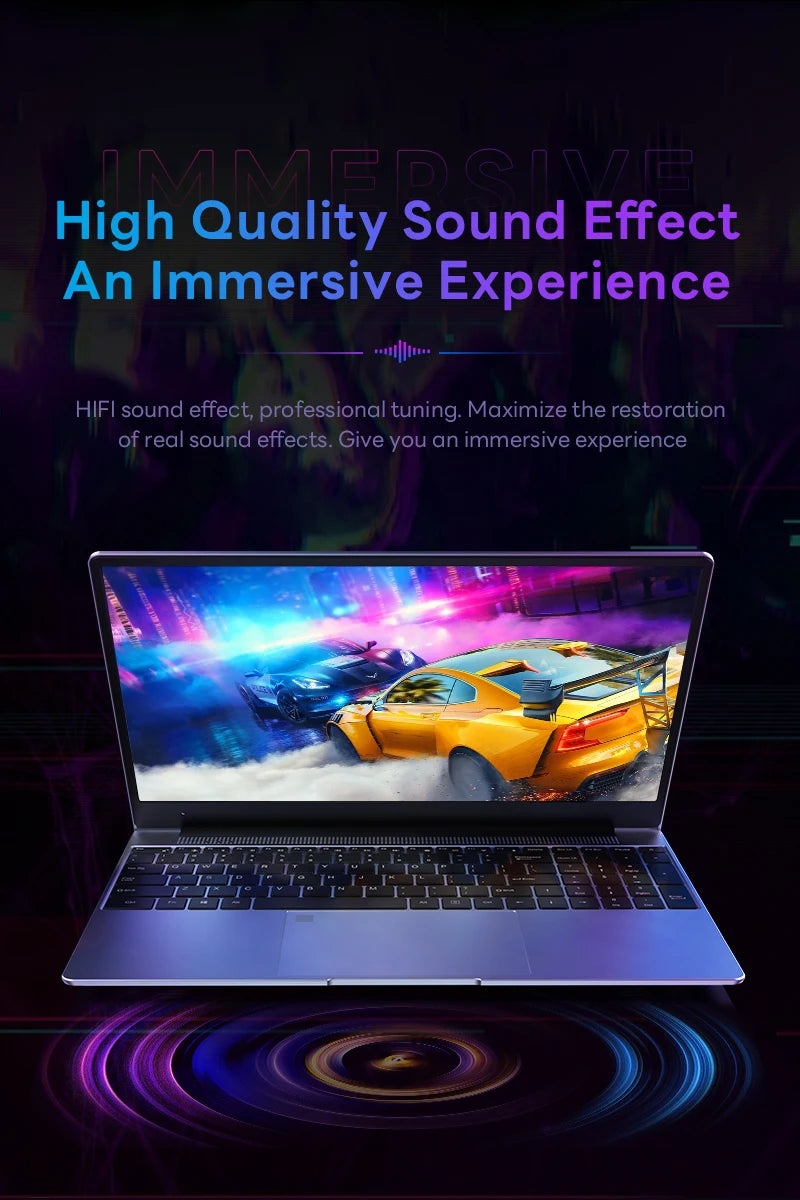 BYONE 15.6 Inch Celeron N5095 Laptop 8GB DDR4 RAM 256GB 512GB SSD Windows 11 IPS Business Ultrathin Portable Notebook Computer