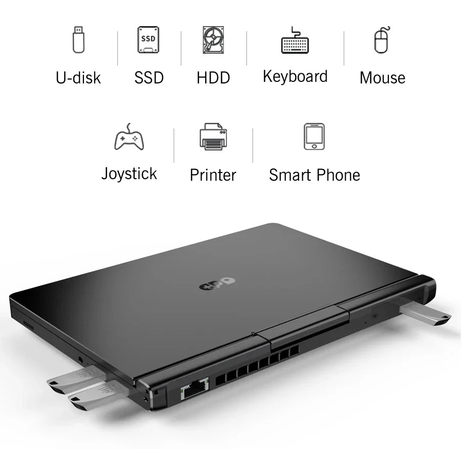 GPD Pocket 3 Intel pentium Gold 7505RAM 16GB RAM 12GB SSD Hard Disk Windows 11 Home Laptop Notebook Mini PC Touch Screen