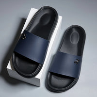 Men's Slippers Summer Non-Slip Casual Sandals Platform House Shoes Indoor Bathroom Slides Outdoor Casual Beach Shoes Flip-flop