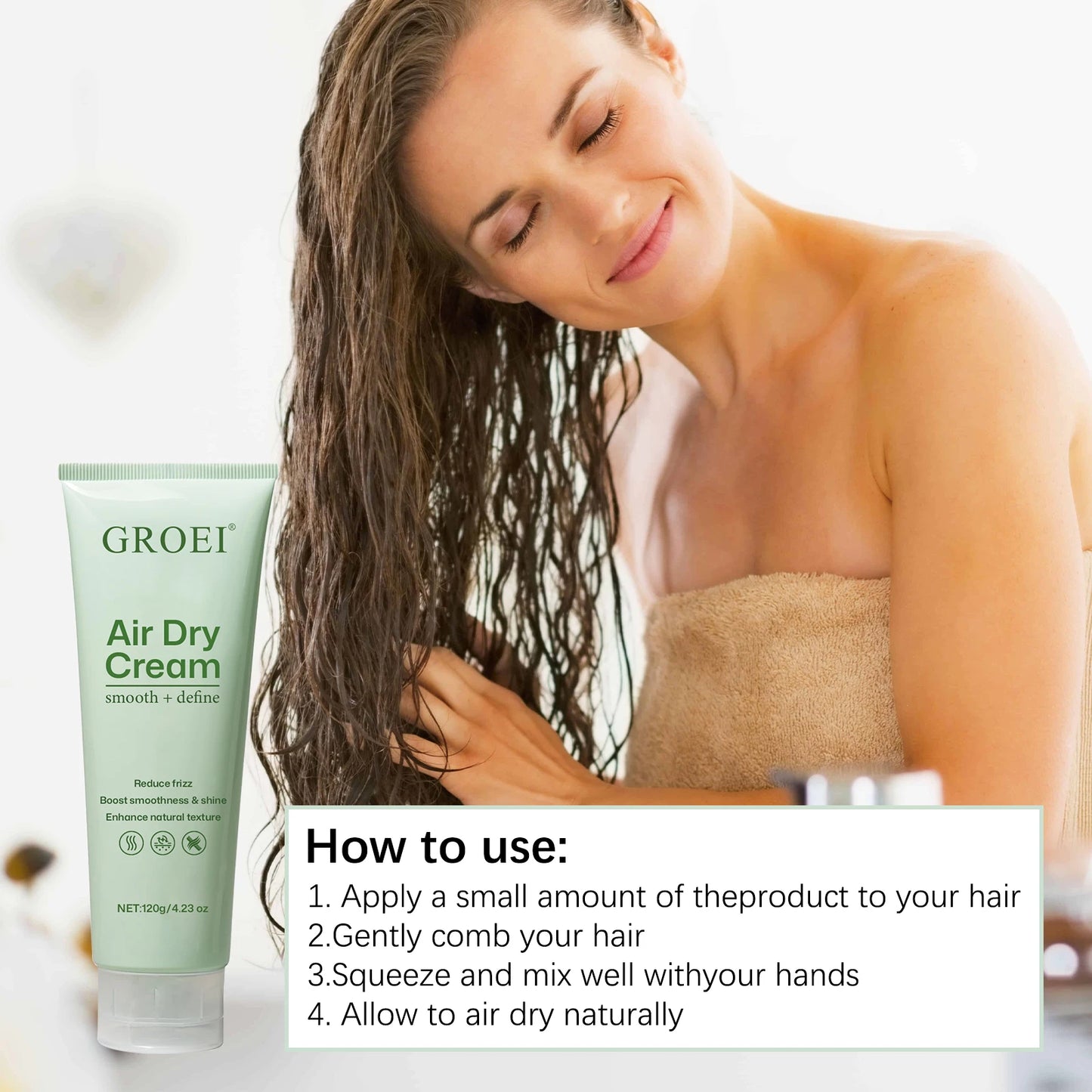 Hair Styling Cream with Nourishing Formula Add Shine and Shape Outline Strengthen Hair and Scalp Care