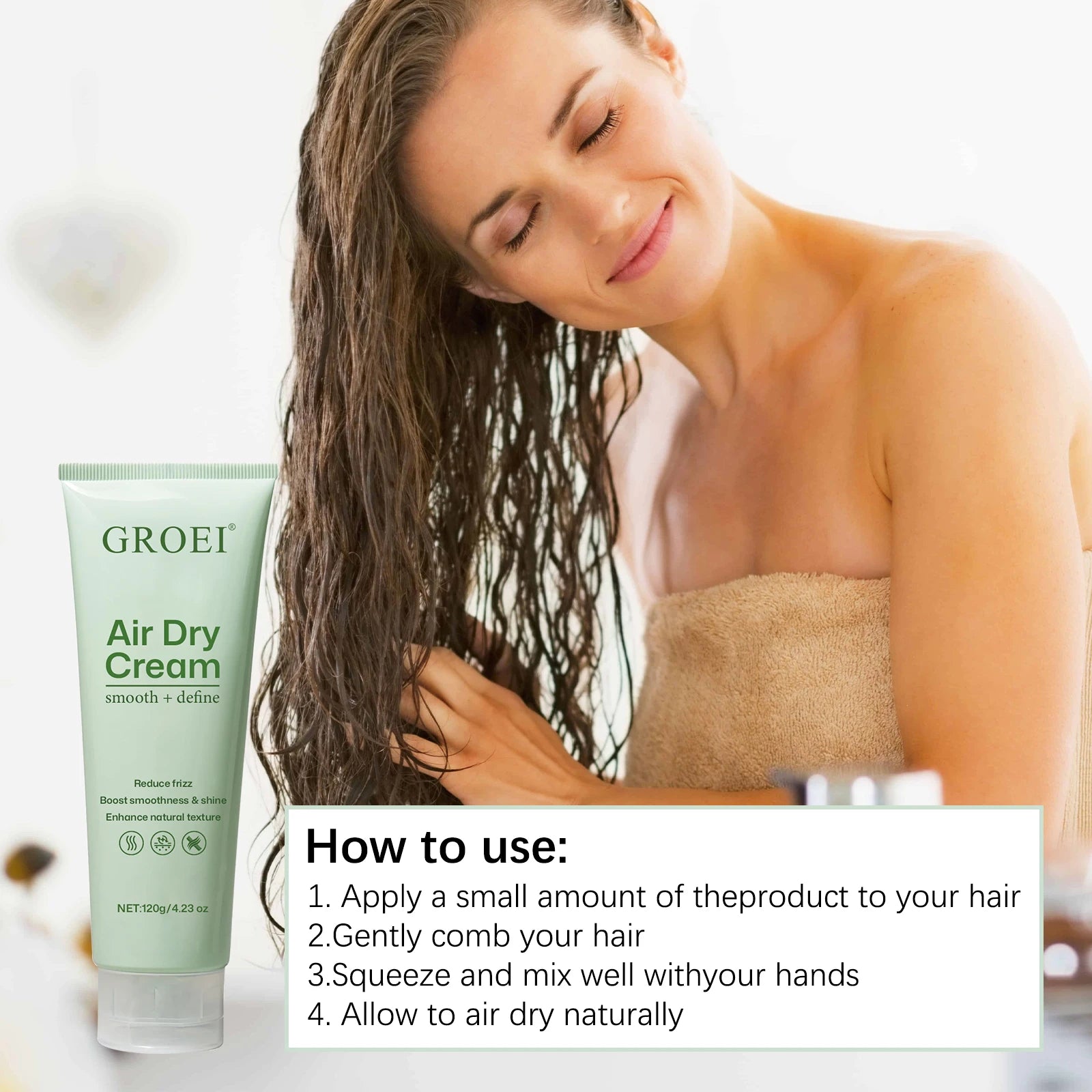 Hair Styling Cream with Nourishing Formula Add Shine and Shape Outline Strengthen Hair and Scalp Care