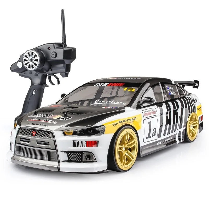 1:10 70km/H Remote Control Car 4wd High Speed Drift 2.4g Rc Car Shock Absorber Anti-Collision Rc Toys Christmas Gift