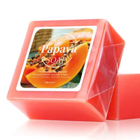 100g B+ Papaya Extract Nourishing Handmade Soap Deep Cleansing Whitening with Coconut Goat Milk Soap