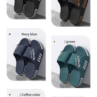 Fashion Men's Slippers Soft Sole Non-slip Men Flip Flops Comfortable Large Size Outdoor Beach Sandals Man Home Bathroom Slippers