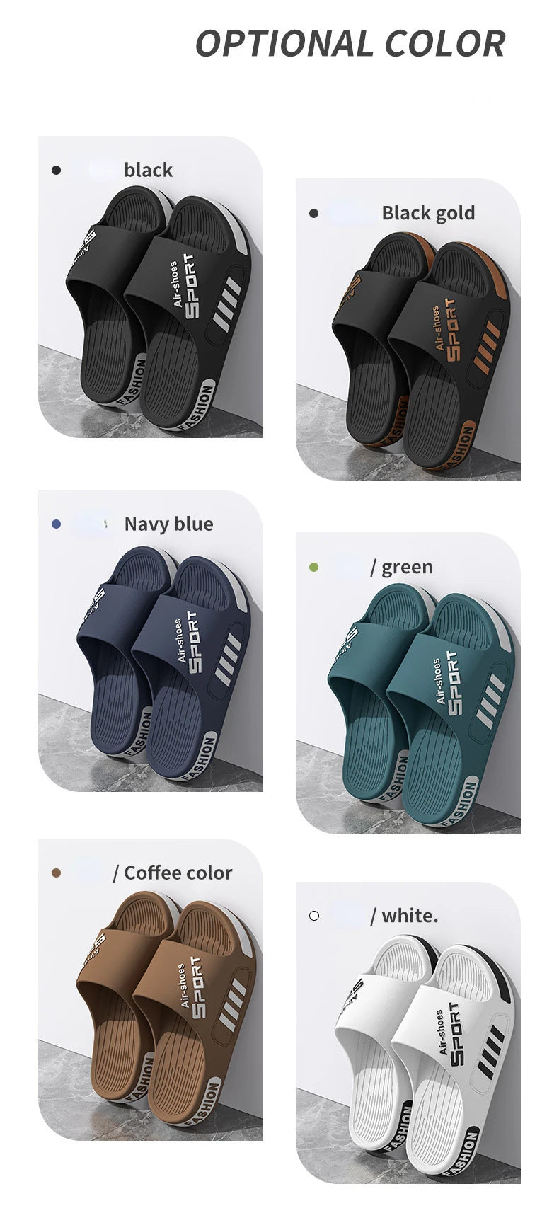 Fashion Men's Slippers Soft Sole Non-slip Men Flip Flops Comfortable Large Size Outdoor Beach Sandals Man Home Bathroom Slippers