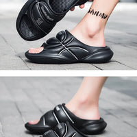 Slippers for men in summer  trendy for outdoor sports  dual purpose anti slip and odor resistant sandals basketball Slippers