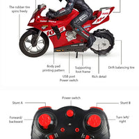 1/6 RC Motorcycle Rc Cars Self-stable Balance Standing on One Wheel Competitive Racing Drift Stunt Electric Motorcycle for Kids