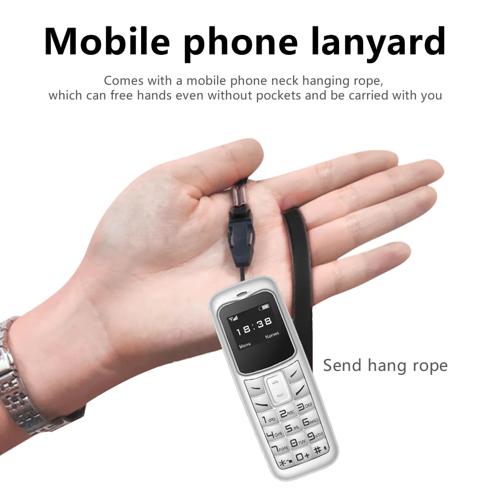 SERVO 2G Small Mobile Phone Bluetooth Dialer Magic Voice Blacklist Low Radiation Bluetooth Headset Mini Cellphone Multilingual