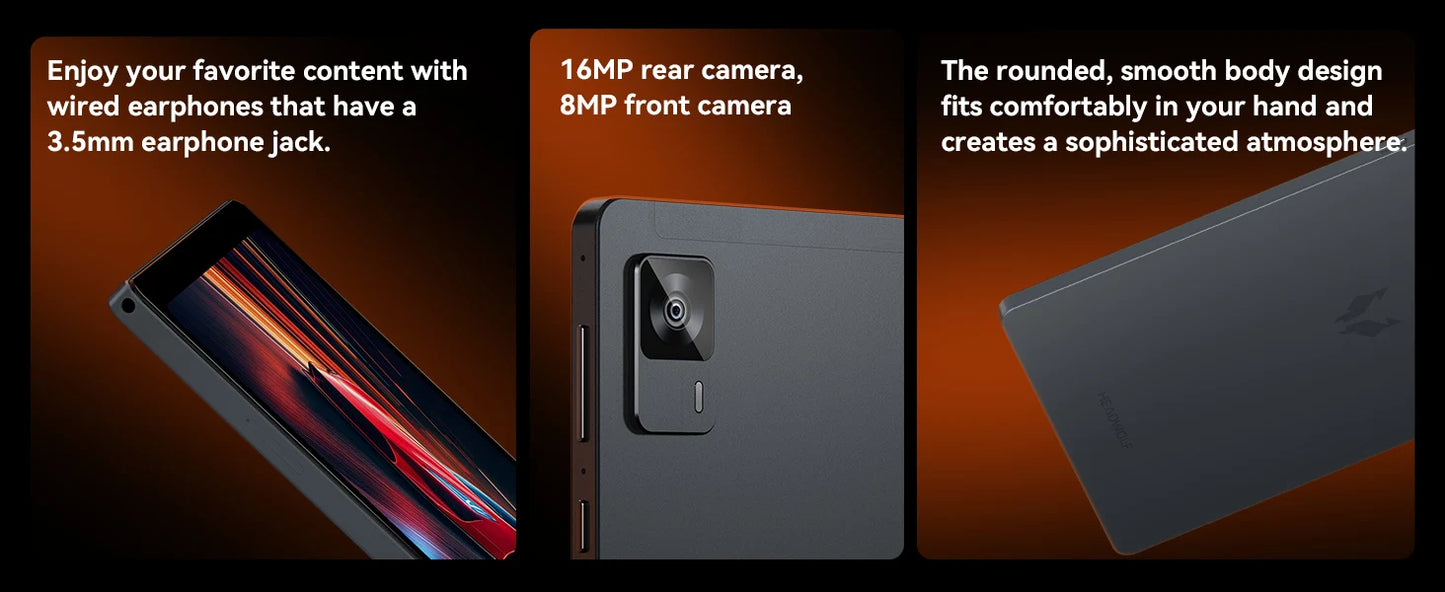 Headwolf FPad7Pro SIM 4G LTE Gaming Tablet 8.4" 2.5K FHD Display Screen 16GB 512GB MTK 7050 CPU,8MP/16MP Camera, WiFi 6 tablet