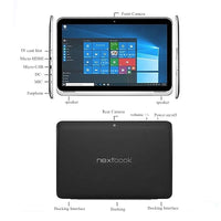 11.6” LCD Screen 2GB RAM 64GB ROM 2 IN 1Tablet PC 11A Tablet PC x5-8300 CPU with Pin Docking Keyboard Windows 10 Home  P+G COB
