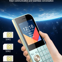 2025 New Push Button Mobile Phone 2.8' Three SIM 3SIM Bluetooth Flashlight MP3 Wireless FM Camera Vibration BigHorn CellPhone