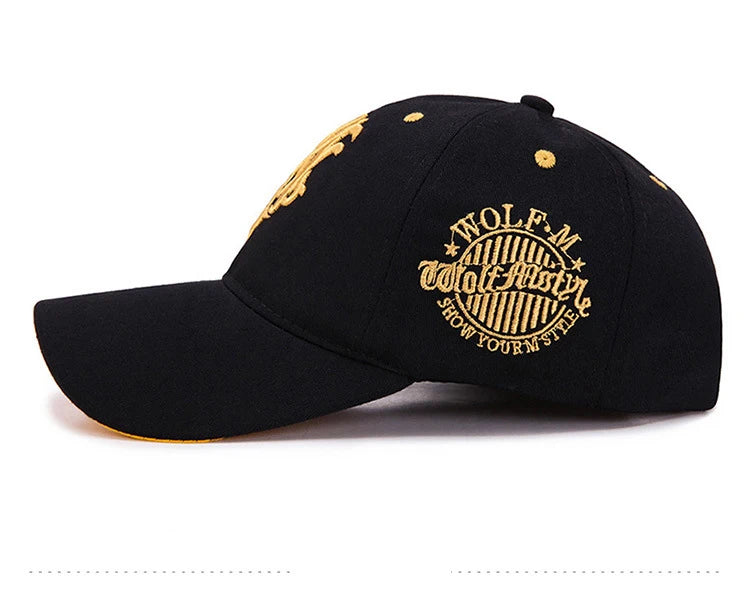 2025 New totem Flame Baseball Cap Men's women's European and American net red Cap Spring and Summer Sun Shading Smbroidered Hat