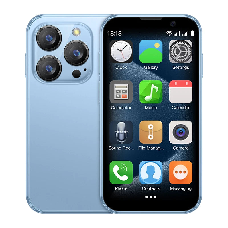 SOYES XS18 Pro 3.0" Mini Smartphone 2GB RAM 16GB ROM Facial Recognition Android9.0 Dual SIM Standby 1000mAh 3G Network Phone