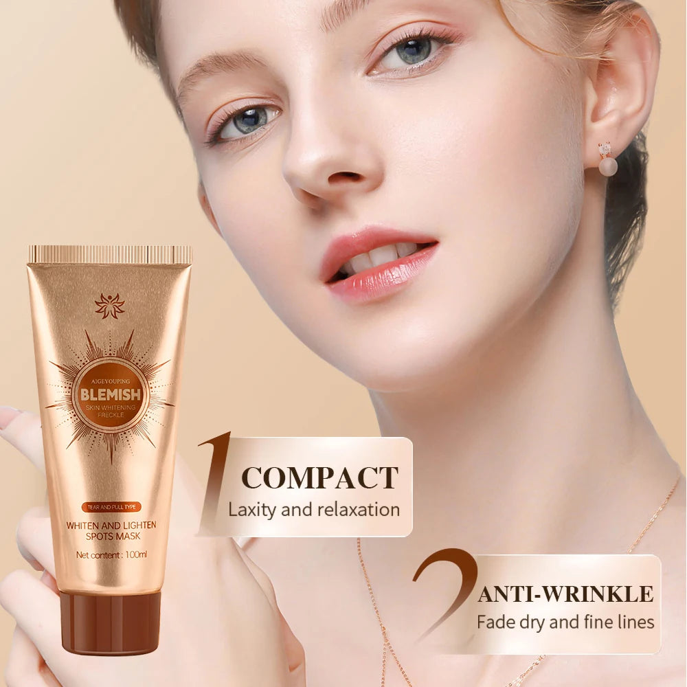 100ml Blemish Clearing Peel Off Mask Anti-Blemish Freckle Glowing Mask Tear-Off Face Mask Moisturizing Pore Tightening Skin Care