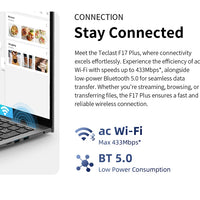 Teclast F17Plus 17.3 inch Laptop Intel N150 16GB RAM 512GB SSD Windows 11 Notebook 180° Flip Computer Backlit Keyboard mini-HDMI