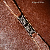 LUOKIR High Quality Men's Travel Bag Genuine Leather Luxury Luggage Bag Women's Weekend Duffle Bag Vintage Business Handbag