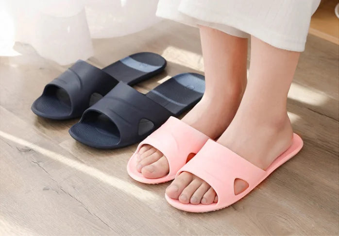 2024 New Foldable EVA House Slippers Portable Hotel Travel Slipper Bathroom Non-Slip Slides Home Indoor Flat Shoes for Men Womem
