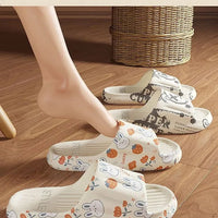 Anti-Odor Men's Slippers Summer Bathroom Couples Indoor Outdoor Wearable Non-Slip Durable Cold Slippers Women's Slippers