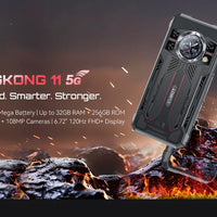 Rugged Smartphone 5G Cubot KingKong 11, 10200mAh Battery, Dimensity 7025, 6nm, 2.5GHz, 32GB RAM(16+16), 256GB ROM,108MP Camera