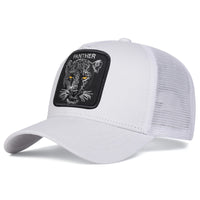 Unisex PANTHER Embroidery Baseball Net Caps Spring and Summer Outdoor Adjustable Casual Hats Sunscreen Hat