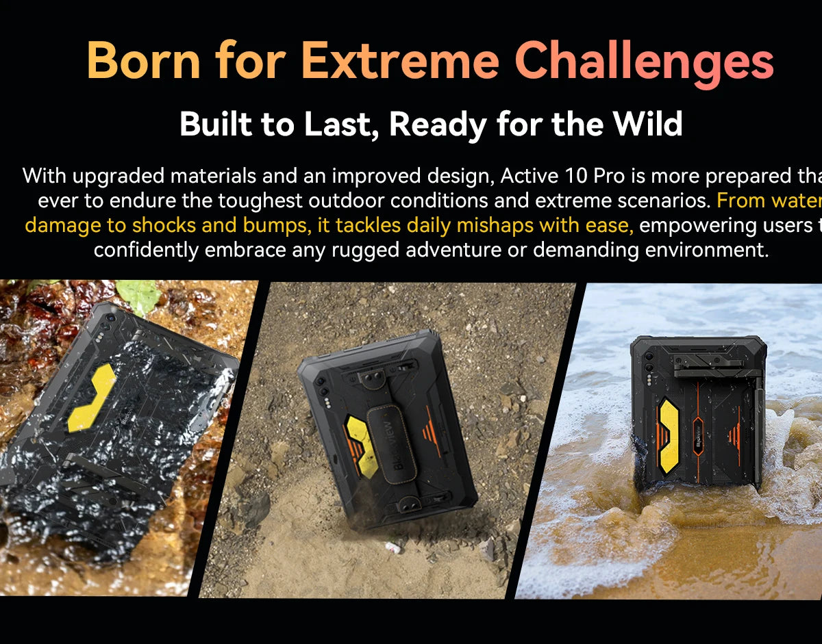 [World Premiere] Blackview Active 10 Pro Rugged Tablets 5G MTK 7300, 11" FHD+ Display, 12GB 512GB, 30000mAh Battery 108MP Camera