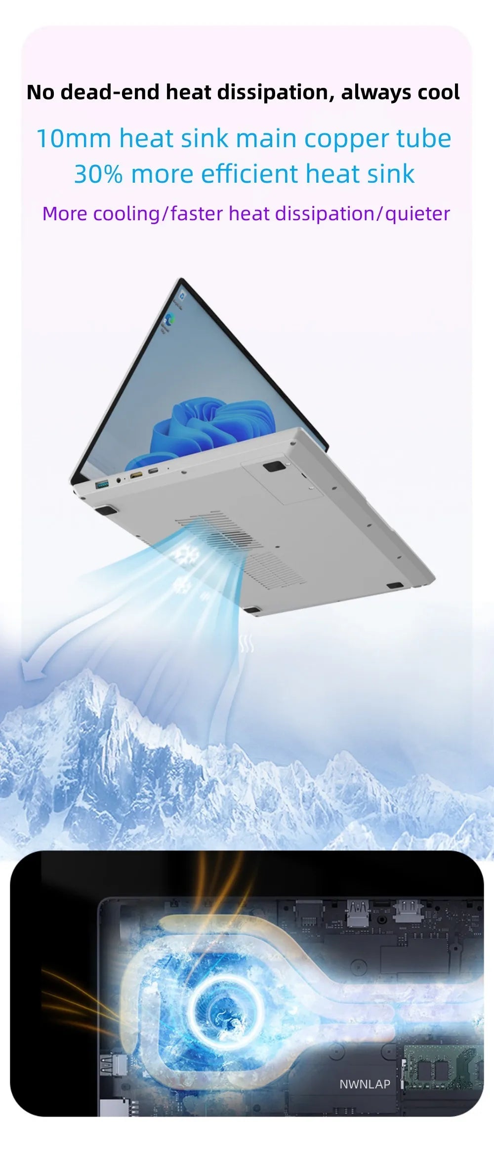 New Arrivals 12th Generation Intel N100 Dual Screen Laptop Gaming Laptop 15.6inch 2K LCD+7inch IPS Touch Screen PC Portable