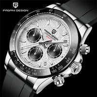 40mm New V2 PAGANI DESIGN Men's Quartz Watches Sapphire Retro Chronograph Stainless Steel Waterproof Watch Men Relogio Masculino