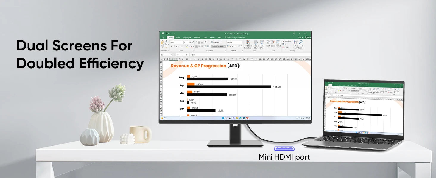 15.6 "Thin & Portable Laptop Computer Intel Celeron N4000 8GB RAM 256GB SSD FHD 1920x1080 16:9 Display For Work And Study