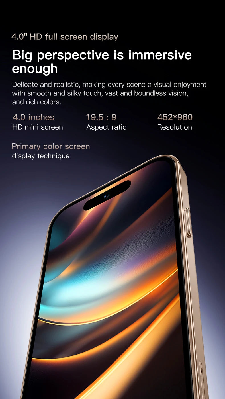 ONEMYTH Soyes M17 Pro Mini Smartphone 4.0-inch | 4G Dual SIM, Play Store | 2000mAh (2+16/3+64GB Storage) Gift for Lover