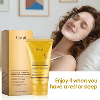 2pcs Collagen Overnight Facial Mask Deep Pore Cleansing Peel off Oil Control Turmeric Night Face Mask for Skin Care