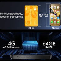 SOYES Q333 Mini Smartphone 4GB RAM 64GB ROM Android 12.0 Face Unlock 2000mAh 4G LTE Type-C OTG 3.58‘’ Screen Small Phone