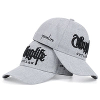 2023 Fashion Fastball CAP Thuglife Embroidery Hiphop Baseball Cap Snapback Hat Adult Outdoor Casual Sun Casual Bone Dropshipping