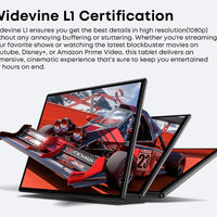 CHUWI Hi10X Pro Tablet 4G LTE Android 13 Widevine L1 10.1" IPS Core Unisoc T606 4GB RAM 128GB ROM Tablets 2.4G/5G Wifi 7000Mah