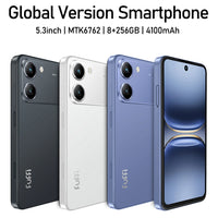 Global Version Smartphone 8GB+256GB 4G Smartphone, 5.3" Cellphone LCD 60Hz Display, 12MP Camera, 4100mAh Battery HD Camera, WiFi