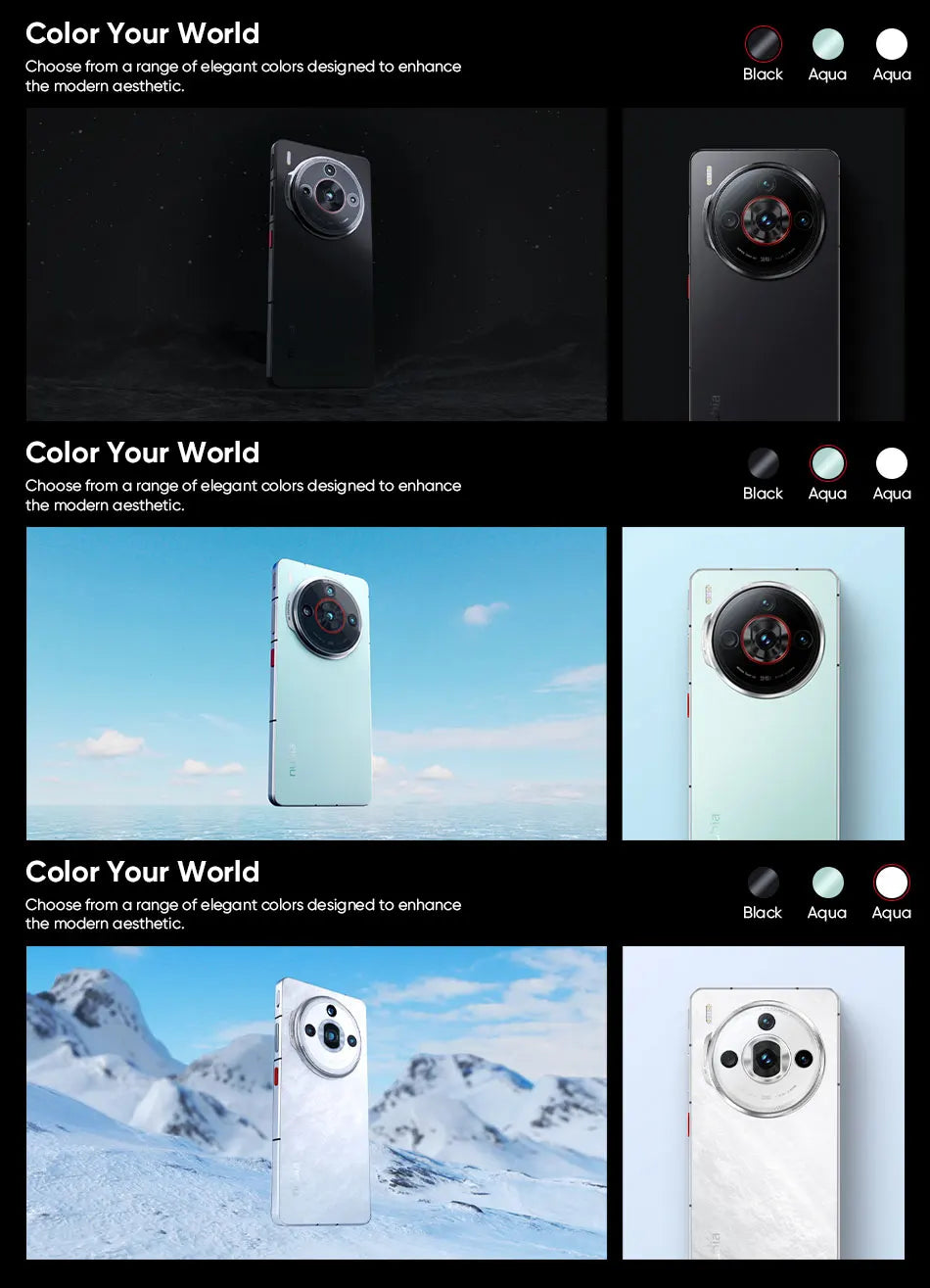 Nubia Z60S Pro Global Version 5G Android Cellphone Snapdragon 8 Gen 2 50MP Triple Camera 120Hz 6.78" AMOLED Screen NFC 5100mAh