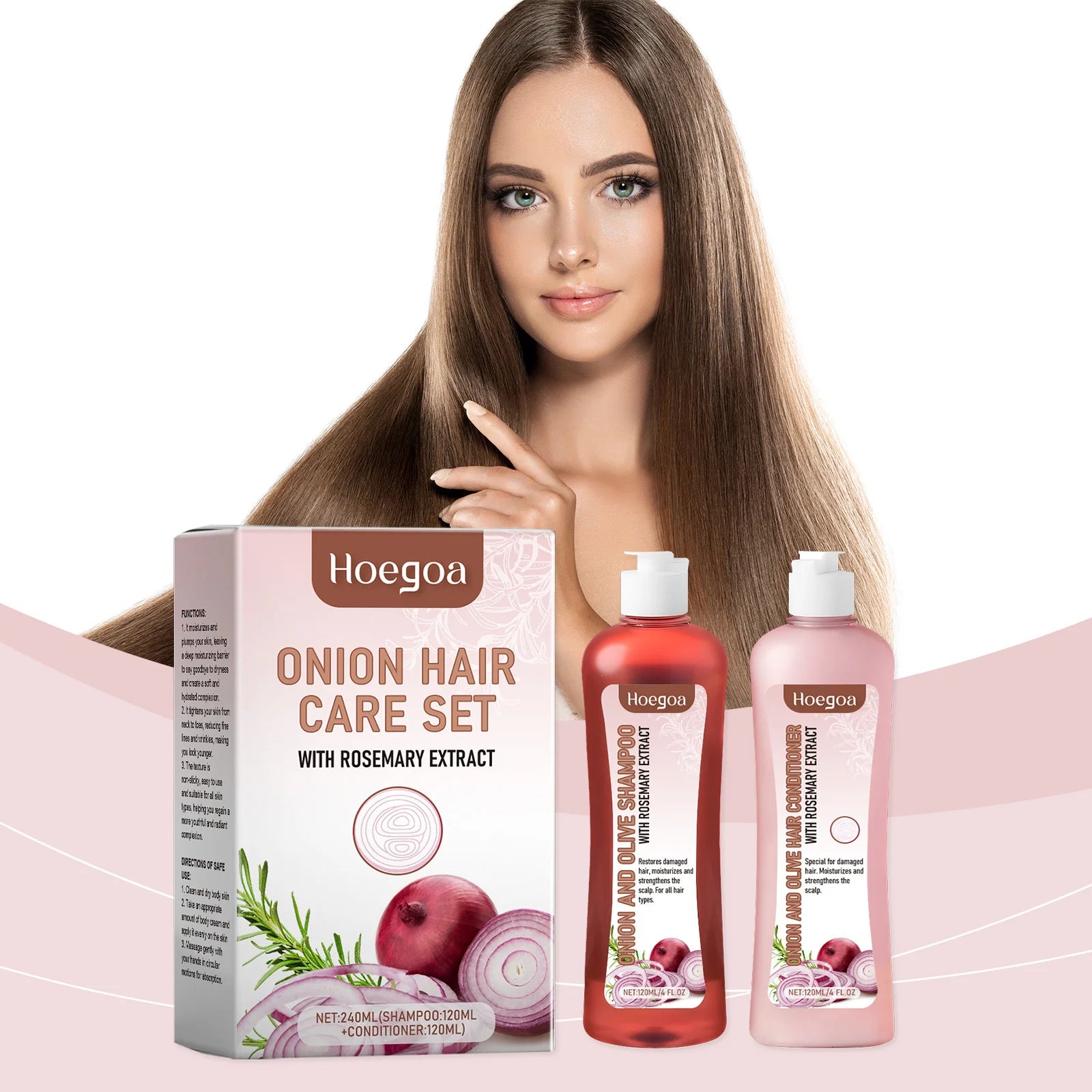 Hair Growth Shampoo Conditioner Set Repairing Strengthen Root Deep Nourish Anti Frizzy Dry Hair Oil Control Smoothing Hair Care